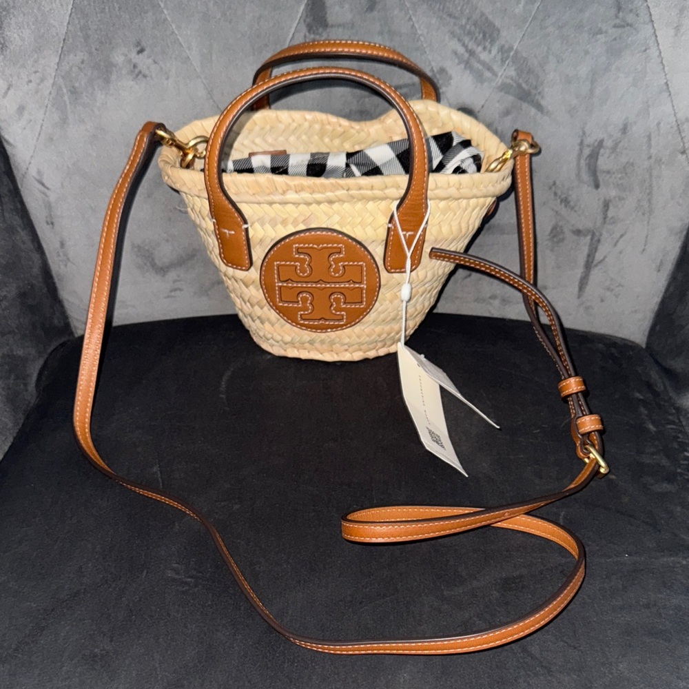 Tory Burch Tan and Brown Crossbody Bag